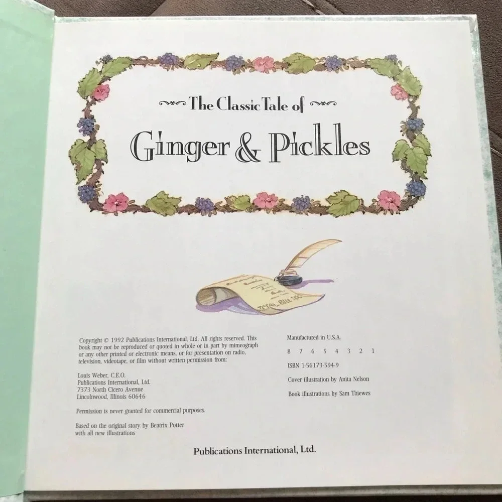 The Classic Tale of Ginger & Pickles Book 1992